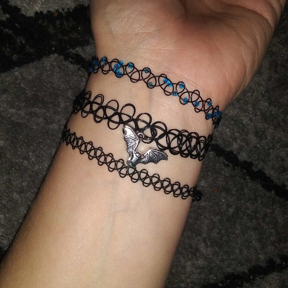 Bat charm bracelet